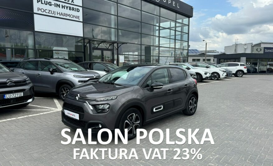 Citroen C3 Salon Polska Dealer Autoryzowany SHINE Kamera Vat23% III (2016-)