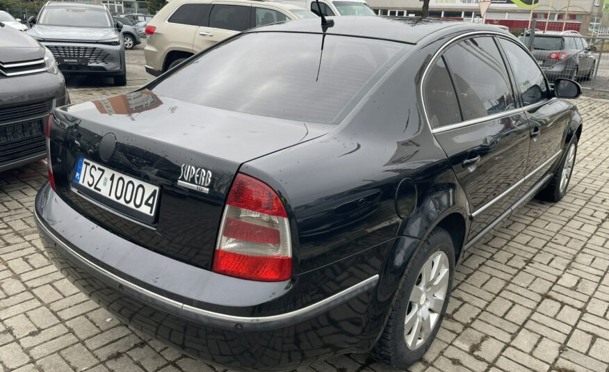 Škoda Superb 2.0TDI Skóra, grzane fotele, kanapa tylna, bogata wersja Kielce I (2001-2008)