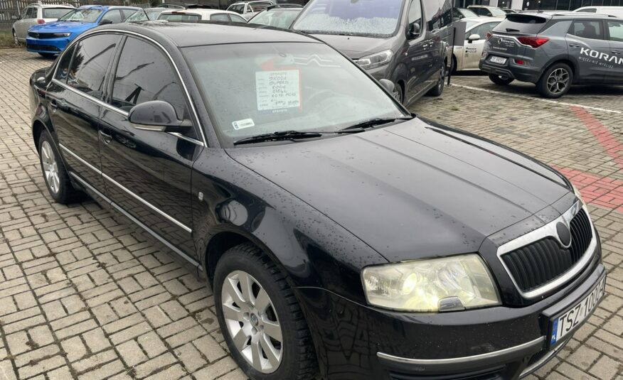 Škoda Superb 2.0TDI Skóra, grzane fotele, kanapa tylna, bogata wersja Kielce I (2001-2008)