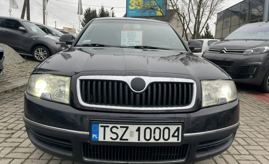 Škoda Superb 2.0TDI Skóra, grzane fotele, kanapa tylna, bogata wersja Kielce I (2001-2008)