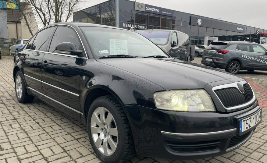 Škoda Superb 2.0TDI Skóra, grzane fotele, kanapa tylna, bogata wersja Kielce I (2001-2008)